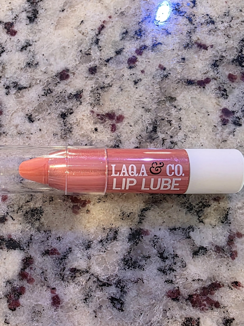 Laqa & Co. Bees Knee Lip Lube Sheer Peach - NEW/UNUSED - $20 MSRP